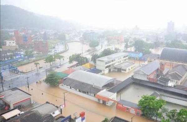 joinville inundada